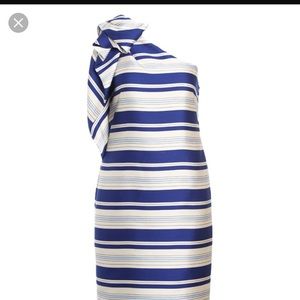 Banana Republic one shoulder bow dress